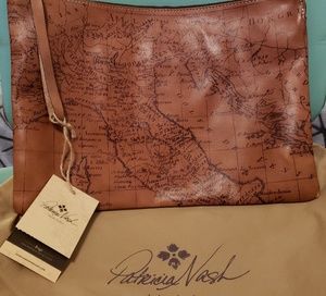 Patricia Nash leather clutch